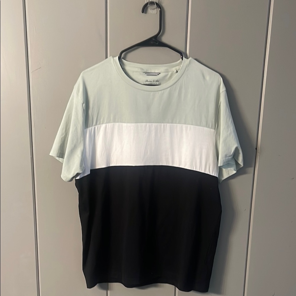Porter & Ash T-Shirt Green White Black Casual Classic Preppy Coastal Men’s XL